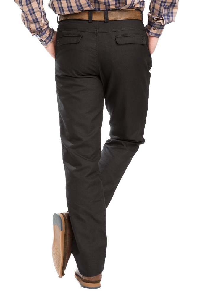 Pantaloni barbati casual negri L 568-8