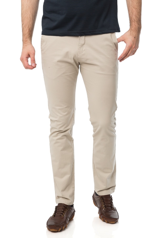 Pantaloni barbati slim crem C6802-107