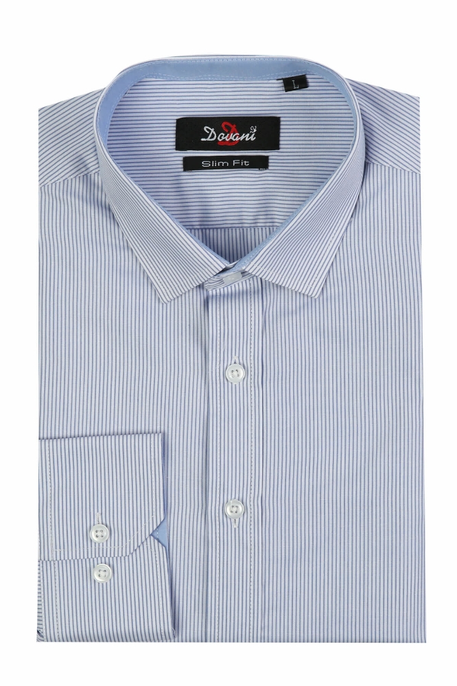 Camasa slim alba cu dungi 0092-2970 F1