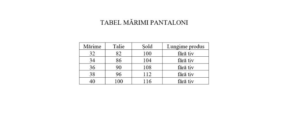 Tipar pantaloni