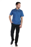 Tricou albastru A20216S-4 F2