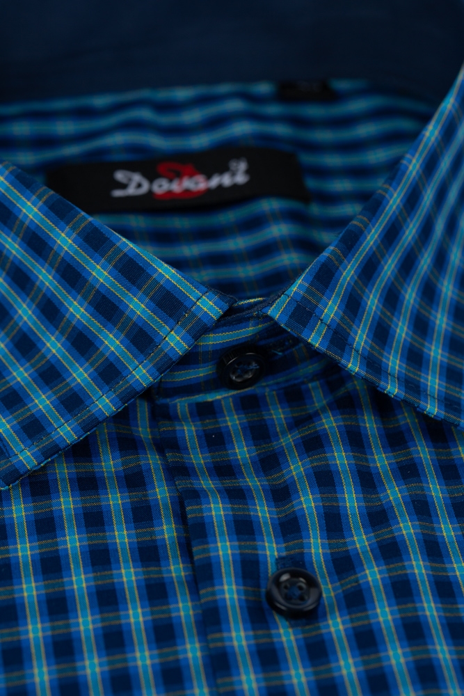 Imagine Camasa clasica albastra carouri A04