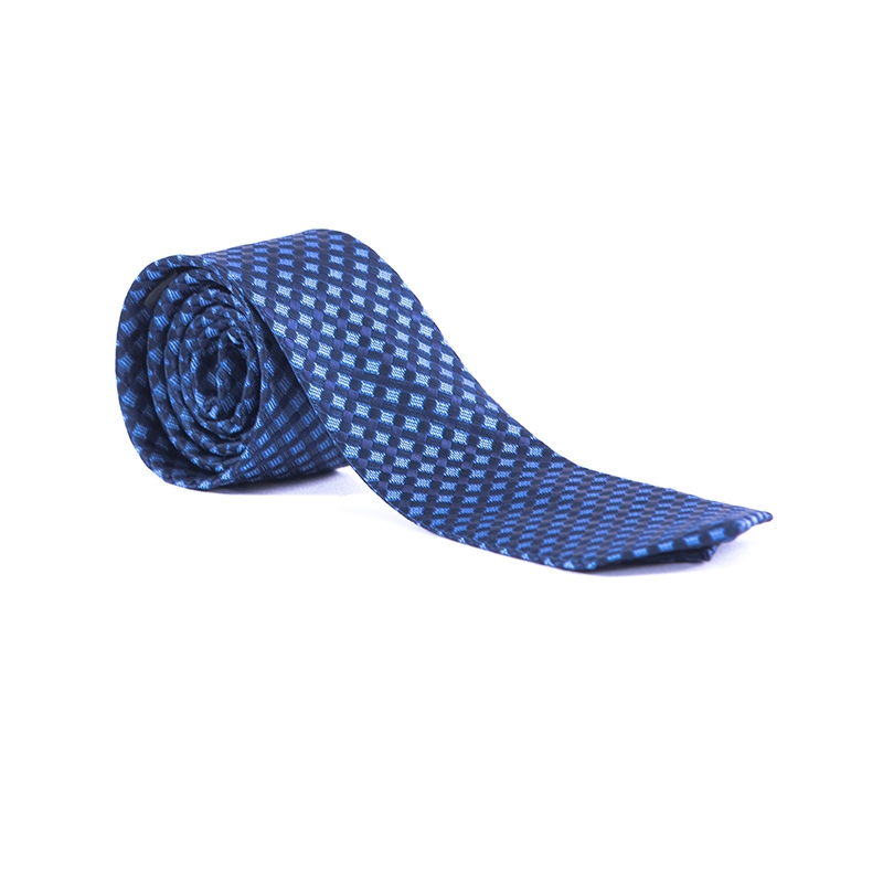 Imagine Cravata albastra cu model bleu