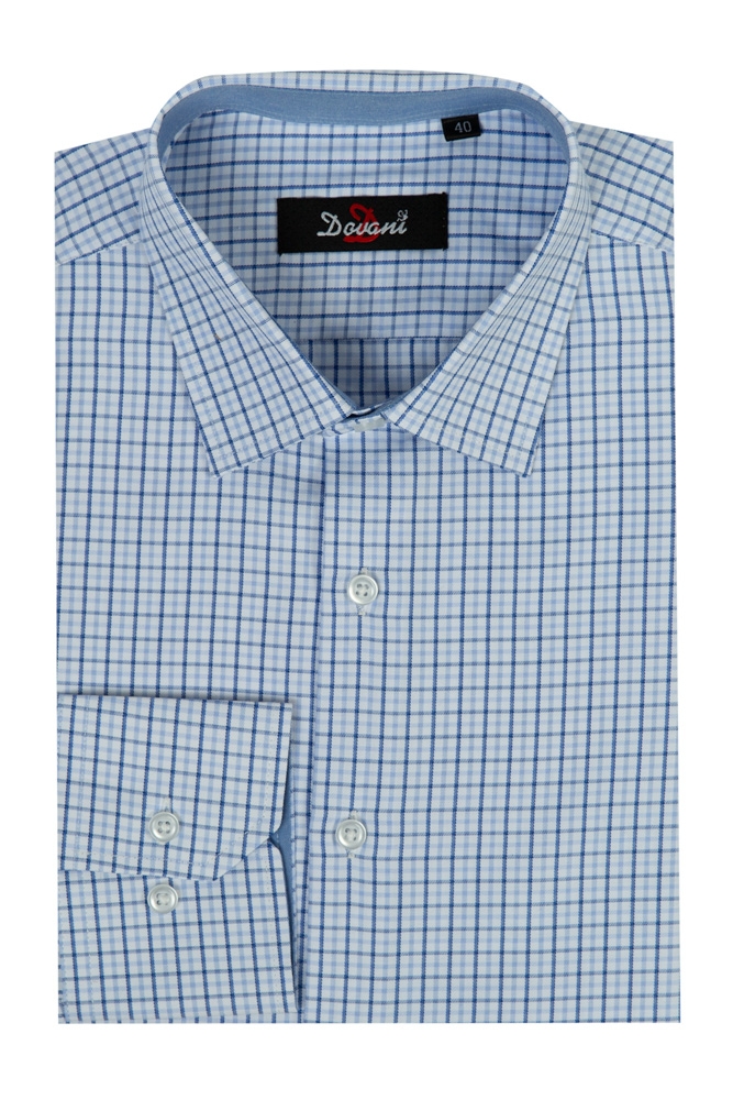 Imagine Camasa clasica bleu carouri 81668-42