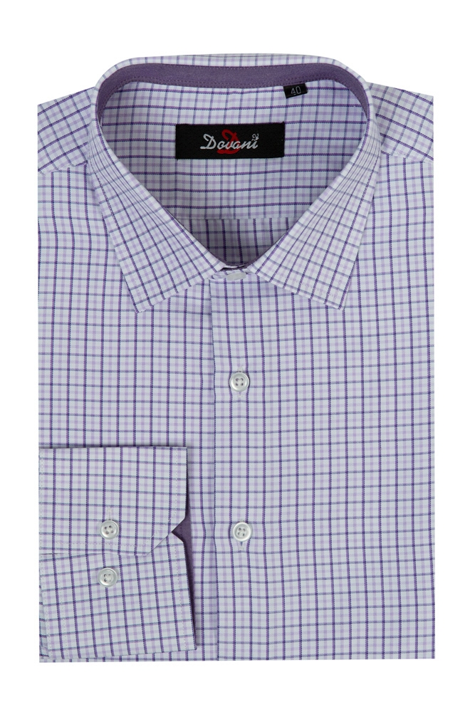 Imagine Camasa clasica mov carouri 81668-41