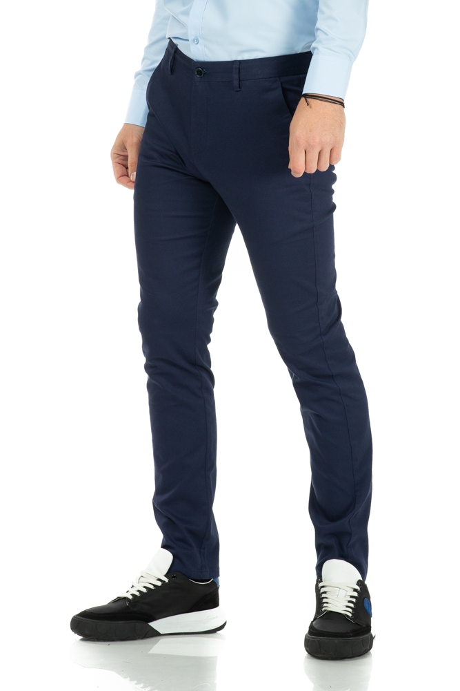 Imagine Pantaloni slim albastri S284-12