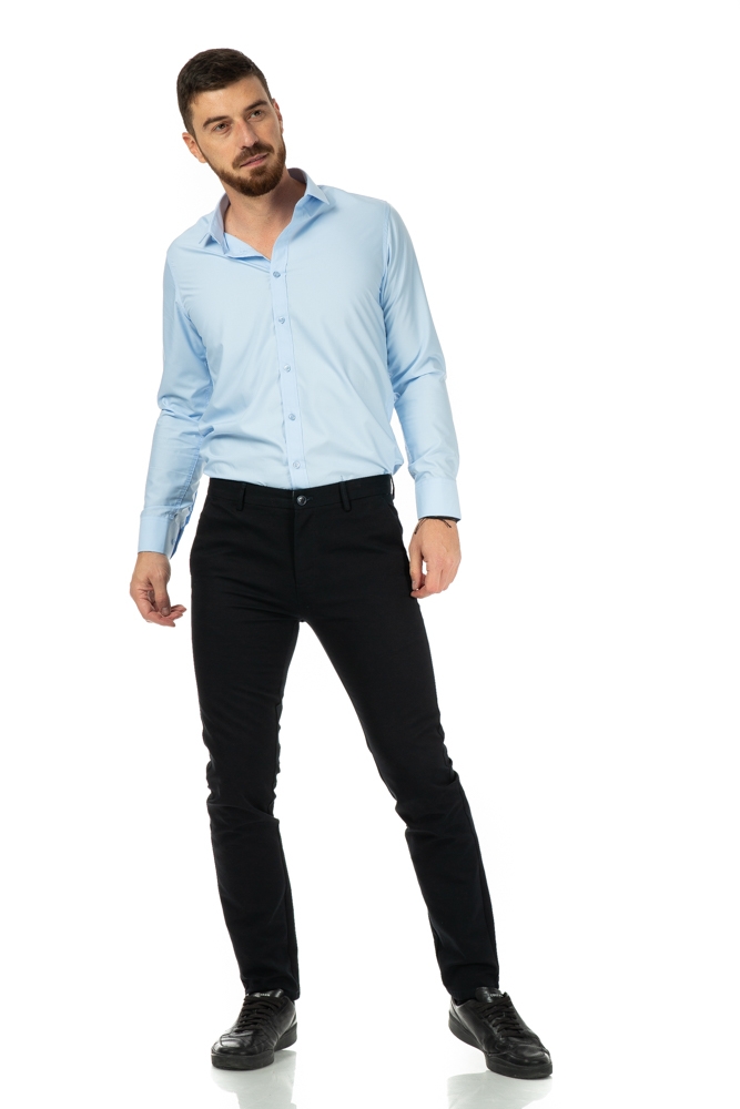 Imagine Pantaloni slim bleumarin S260-15