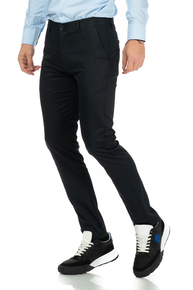 Imagine Pantaloni slim gri inchis S293-1