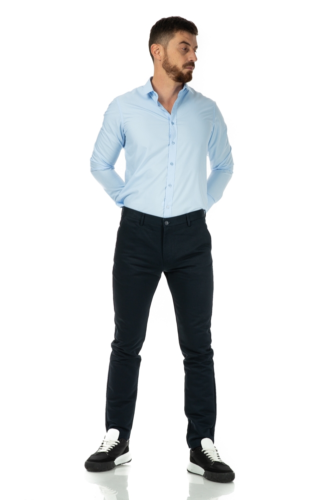 Imagine Pantaloni slim bleumarin S297-3