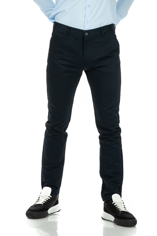 Imagine Pantaloni slim bleumarin S297-3
