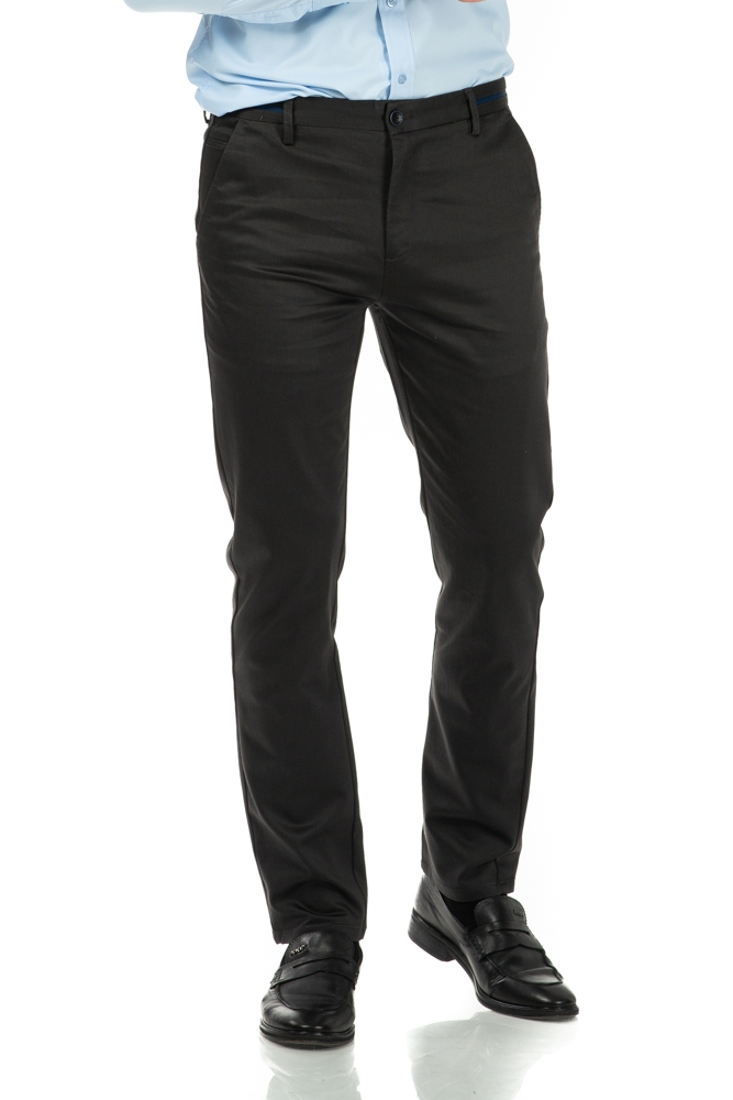 Imagine Pantaloni regulari gri inchis R294-1