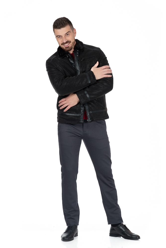 Imagine Geaca neagra P8053-1