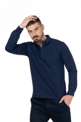 Imagine Tricou maneca lunga bleumarin 289-68