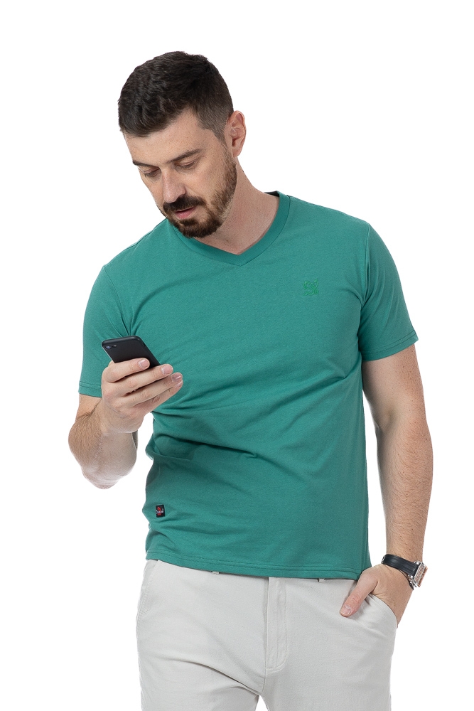 Imagine Tricou verde spanac 1119-6