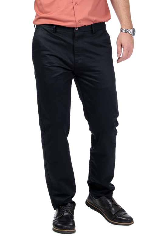 Imagine Pantalon regular negru R552