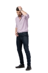 Imagine Pantalon slim bleumarin S553-11