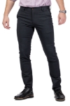 Imagine Pantalon slim negru pepit S554-9