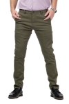 Imagine Pantalon slim verde kaki S555-4