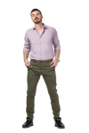 Imagine Pantalon slim verde kaki S555-4