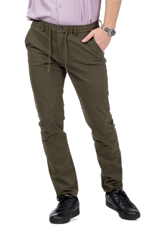 Imagine Pantalon slim kaki S557-12