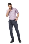 Imagine Pantalon slim gri S557-15