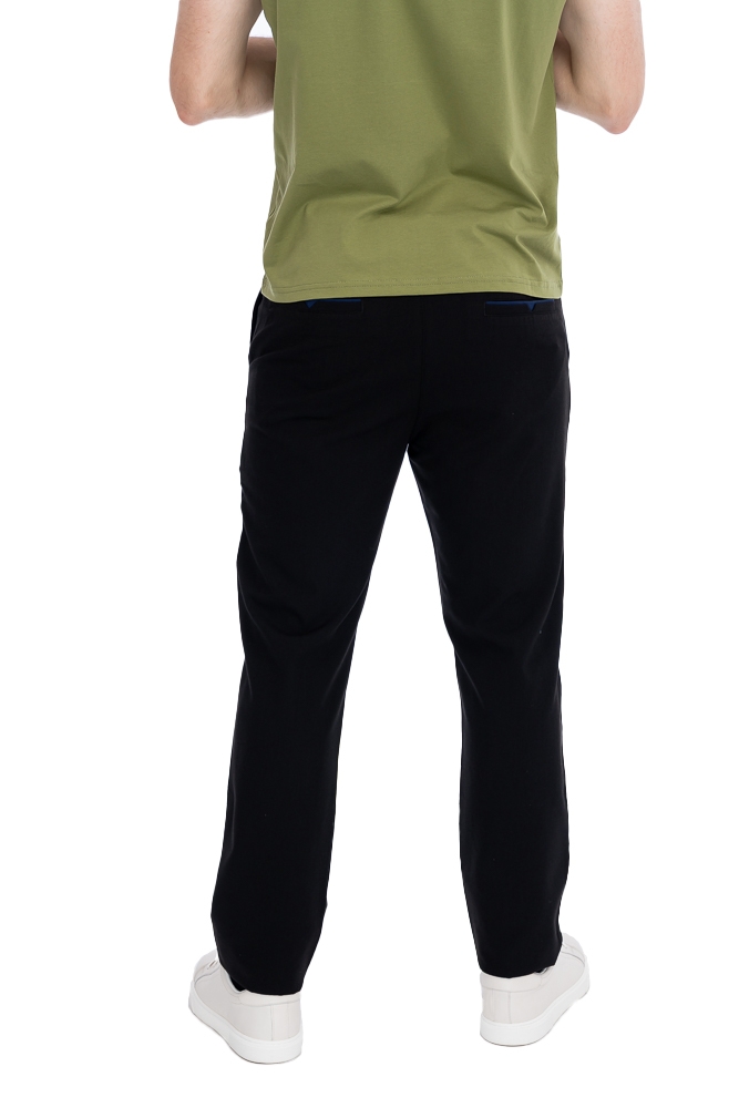 Imagine Pantalon regular negru R618-1