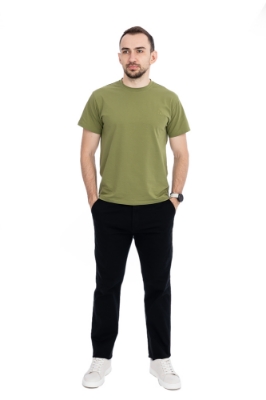 Imagine Pantalon regular negru R619-12