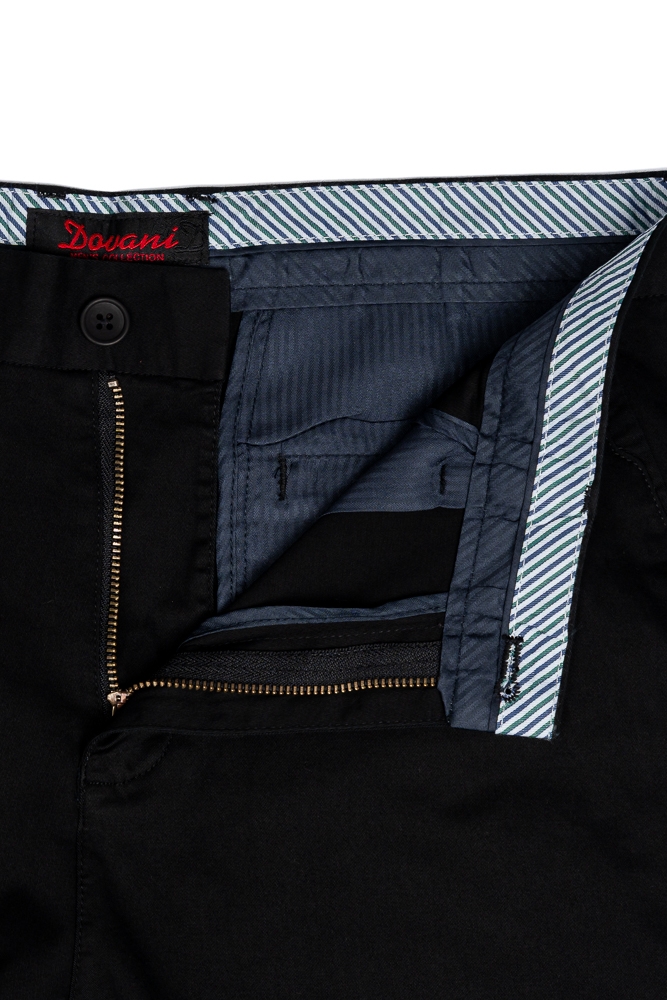 Imagine Pantalon regular negru R619-12