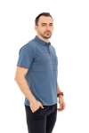 Imagine Tricou albastru cu linii punctate 8208
