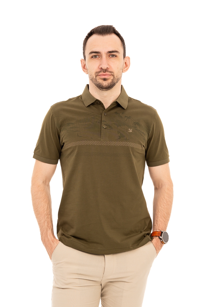 Imagine Tricou verde militar P26017S