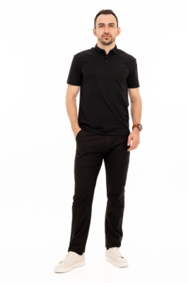 Imagine Pantalon regular negru R721-7