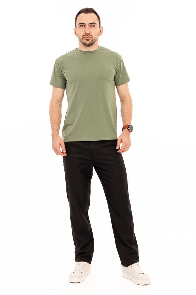 Imagine Pantalon regular negru R722-96