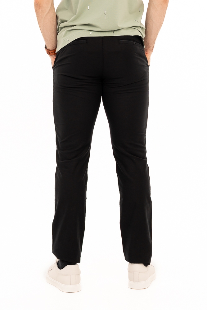 Imagine Pantalon slim negru S711 black
