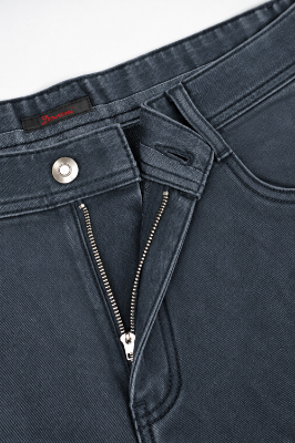 Imagine Pantalon denim inchis cu subton gri 3A5116