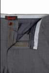 Imagine Pantalon regular negru pepit R739-9
