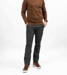 Imagine Pantalon slim negru pepit S731-9