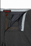 Imagine Pantalon slim negru pepit S731-9